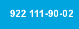 922 111-90-02